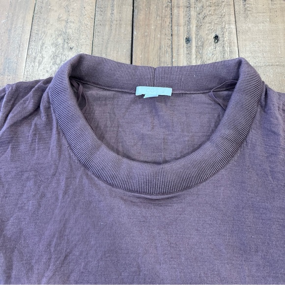 Cos Berry Mauve Wool Silk Pullover Sweater Women’s Large Minimalist Jumper - Picture 2 of 8